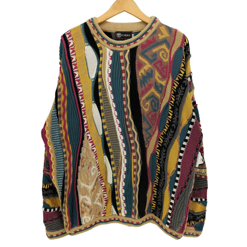 ツンドラ tundra カナダ製 3Dニット セーター メンズ import:L